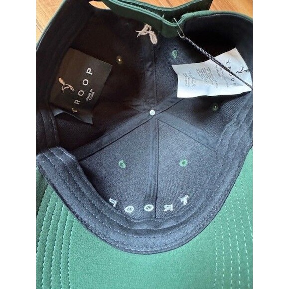 Troop NEW Mens Adjustable Fashion Cap Hat Green Golf Baseball Hummingbird‎ - Picture 7 of 9